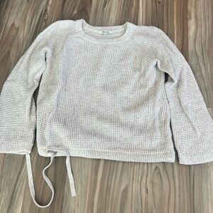 Madewell Women's Cream Crew Neck Sweater